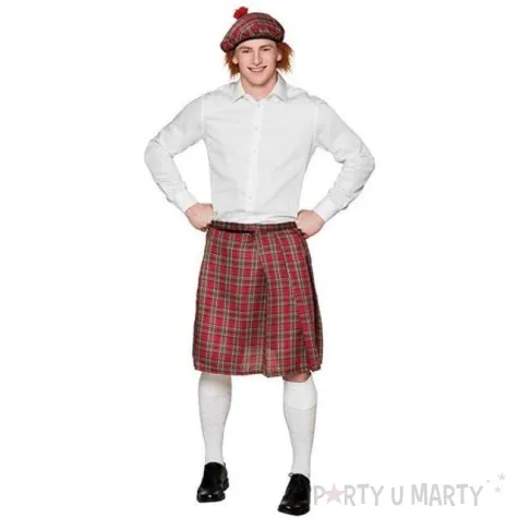 spodnica kilt szkota czerwona boland