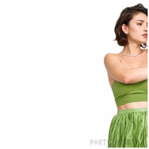 spodnica rafia hawajska zielony partydeco 77 cm