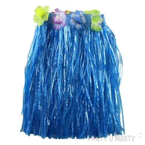 spodniczka hula 35 cm rozm s niebieska