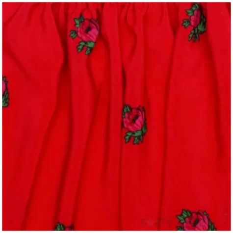 spodniczka ludowe wzory czerwona kraszek 122 128