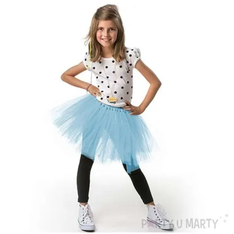 spodniczka tutu classic blekitna partydeco 25cm