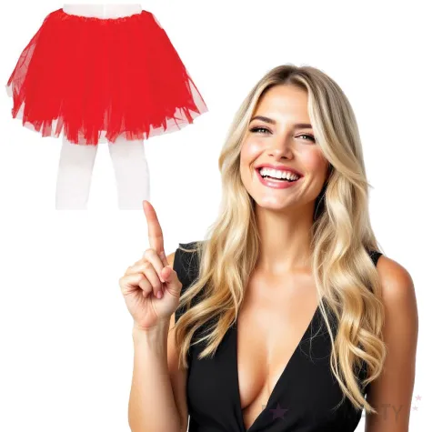 spodniczka tutu classic czerwona guirca 31 cm