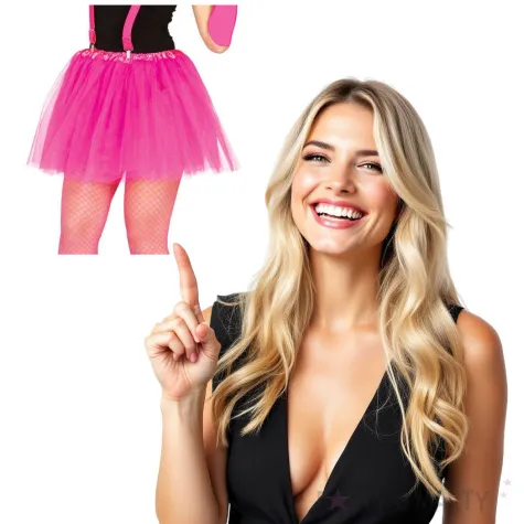 spodniczka tutu classic neon rozowe guirca 40 cm