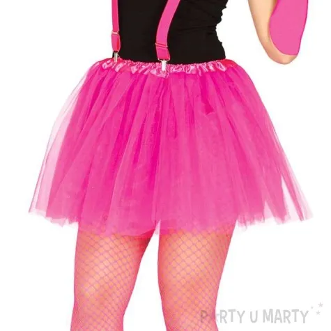 spodniczka tutu classic neon rozowe guirca 40 cm