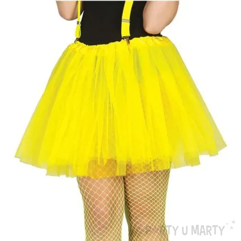 spodniczka tutu classic neon zolte guirca 40 cm