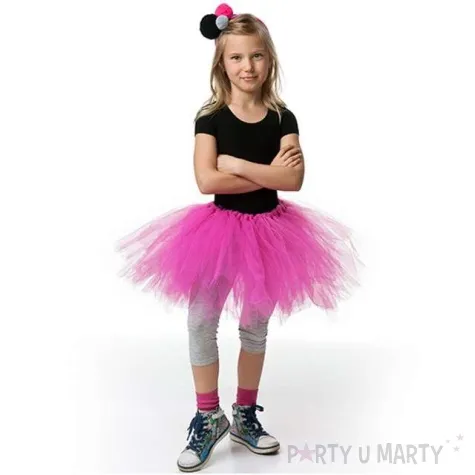 spodniczka tutu classic rozowy partydeco 25cm