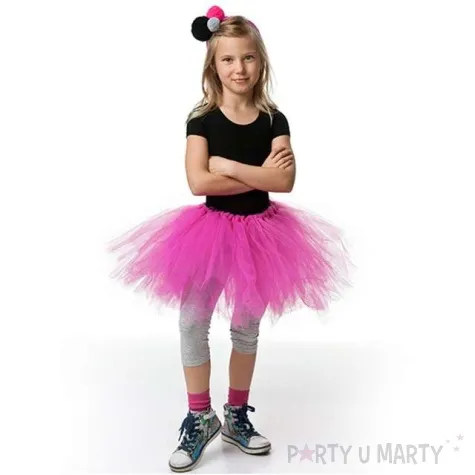 spodniczka tutu classic rozowy partydeco 34cm