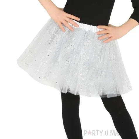spodniczka tutu classic shine biala guirca 31 cm