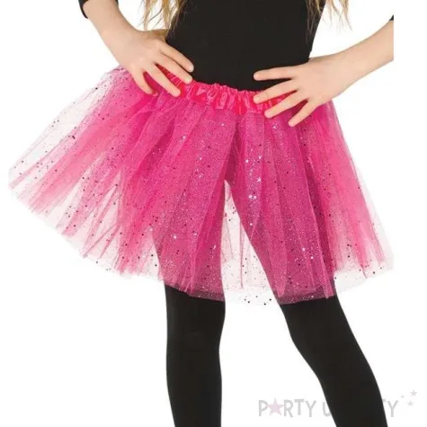 spodniczka tutu classic shine rozowa guirca 31 cm