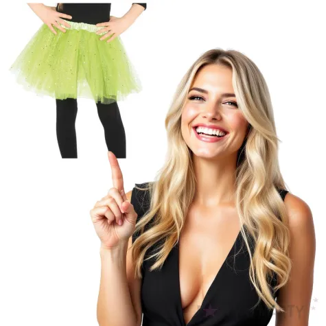 spodniczka tutu classic shine zielona guirca 31 cm