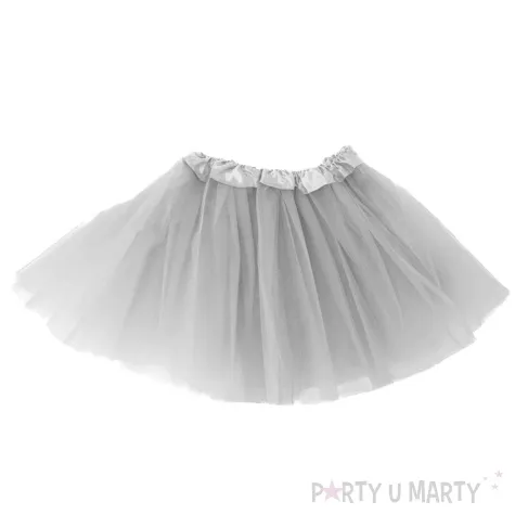 spodniczka tutu classic srebrny partypal 30 cm