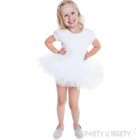 spodniczka tutu dziecieca biala godan 23 cm