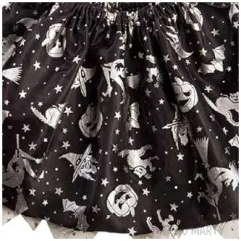 spodniczka tutu dziecieca na halloween czarno srebrna carnival toys