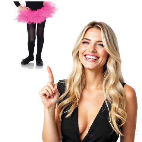 spodniczka tutu dziecieca rozowa ciemna leg avenue