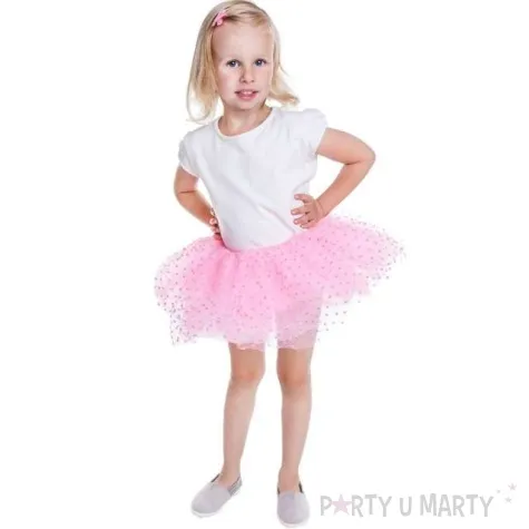 spodniczka tutu dziecieca rozowa godan 25cm