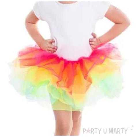 spodniczka tutu dziecieca teczowa godan 23 cm