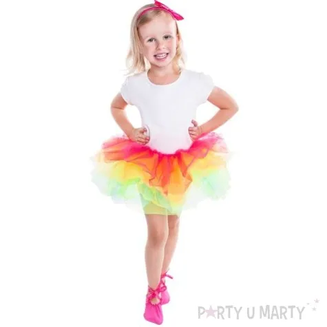 spodniczka tutu dziecieca teczowa godan 23 cm