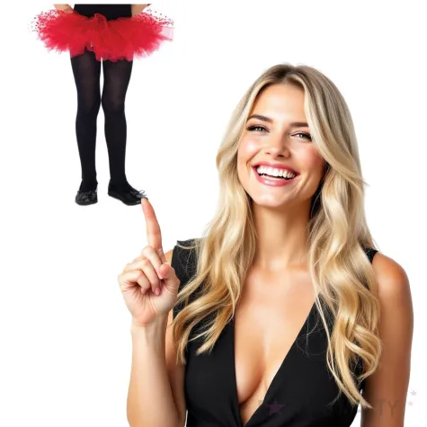 spodniczka tutu dziecieca w kropki czerwona godan