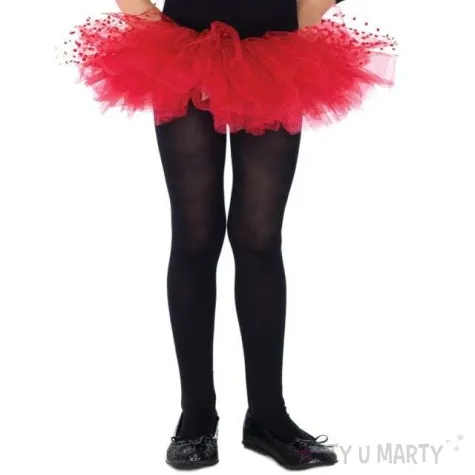 spodniczka tutu dziecieca w kropki czerwona godan