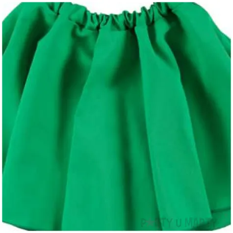 spodniczka zielona tancereczka strech kraszek 33 cm