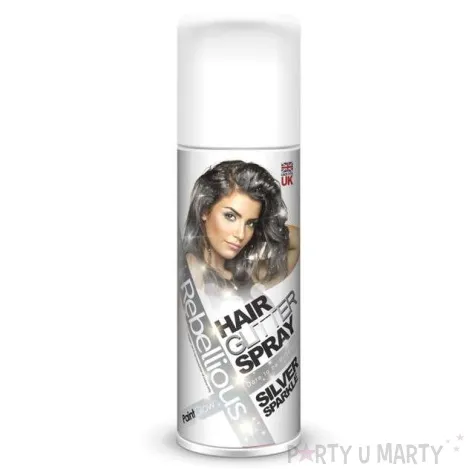 spray koloryzujacy brokatowy srebrny paint glow 125 ml