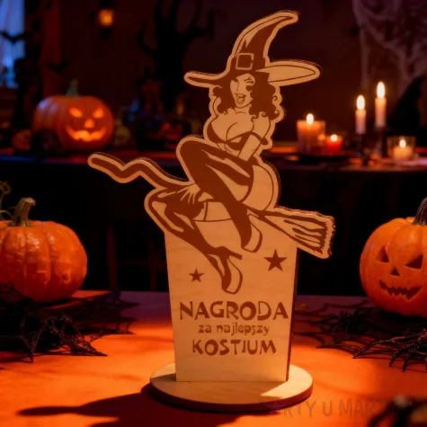 statuetka nagroda za kostium sexy wiedzma drewno 15 5 cm