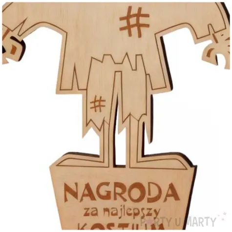 statuetka nagroda za kostium wesoly franky drewno 15 5 cm