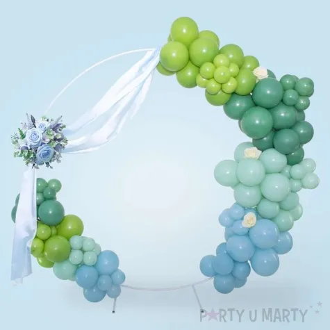 stelaz do girland balonowych kolo bialy partypal 195 x 200 cm
