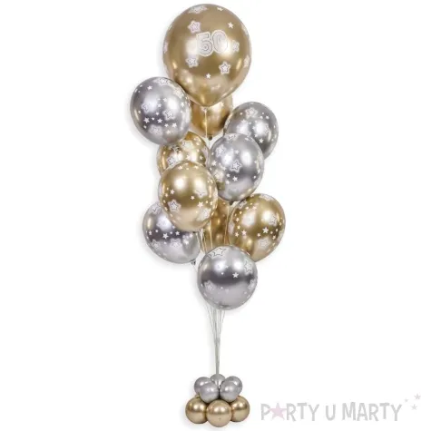 stojak do balonow classic bialy gemar 155 cm