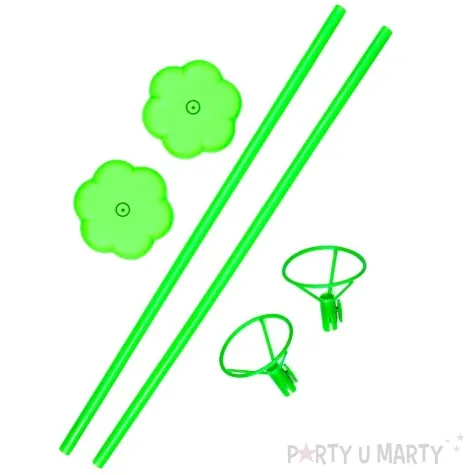 stojak do balonow classic sztyca zielony partypal 40 cm 2 szt