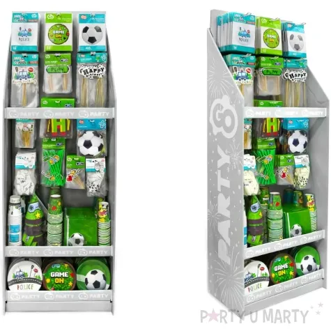 stojak do balonow papierowy polki z haczykami szary godan 160 cm