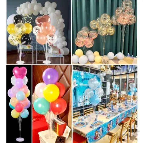 stojak do balonow professional metalowy czarny godan