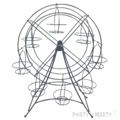 stojak na babeczki diabelski mlyn srebrny