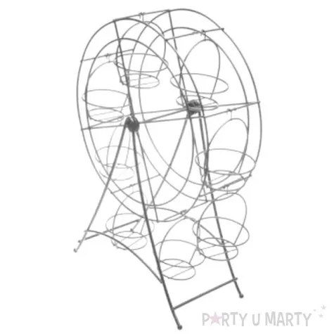 stojak na babeczki diabelski mlyn srebrny