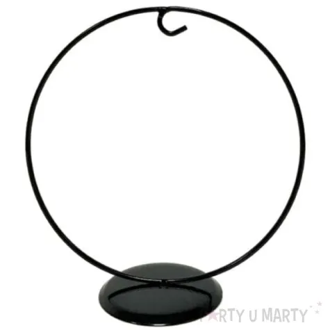 stojak na bombke classic okragly czarny aliga 18 cm