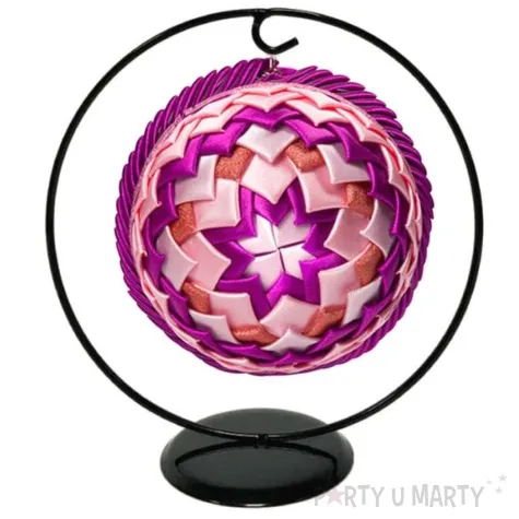 stojak na bombke classic okragly czarny aliga 18 cm