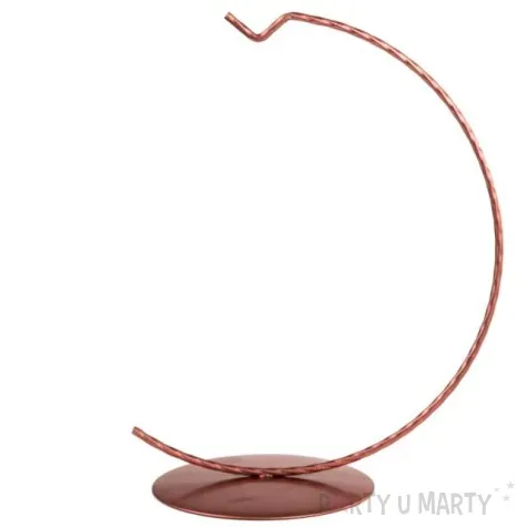 stojak na bombke classic pelny rozowe zloto czakos 12 cm