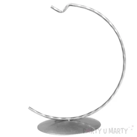 stojak na bombke classic pelny srebrny czakos 10 cm