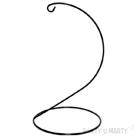 stojak na bombke classic pusty czarny aliga 20 cm