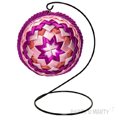 stojak na bombke classic pusty czarny aliga 26 cm