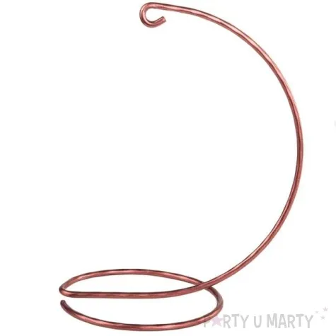 stojak na bombke classic pusty rozowe zloto czakos 15 cm