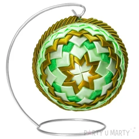 stojak na bombke classic pusty srebrny czakos 12 cm