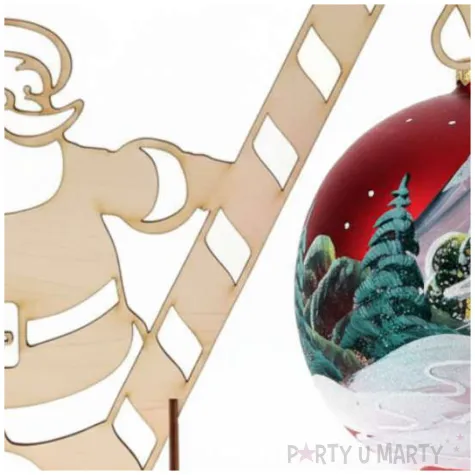 stojak na bombke mikolaj 25 cm