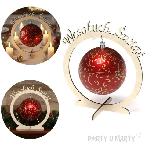 stojak na bombke wesolych swiat xl 22 cm