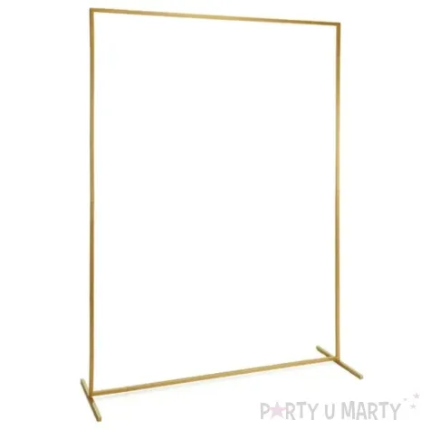 stojak na tlo kwadrat zloty partydeco 150x200 cm