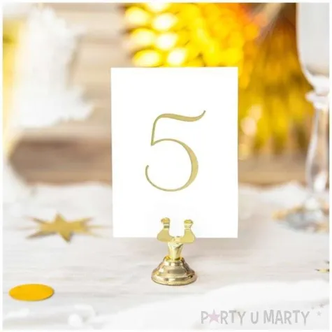 stojak na winietki deluxe zloty partydeco 4 cm