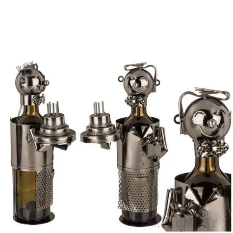 stojak na wino kelner z tortem metalowy ootb