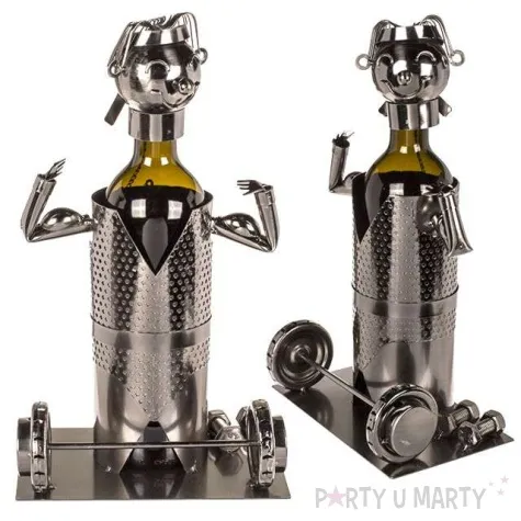 stojak na wino kulturysta metalowy ootb