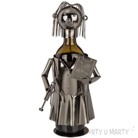 stojak na wino lekarz metalowy ootb