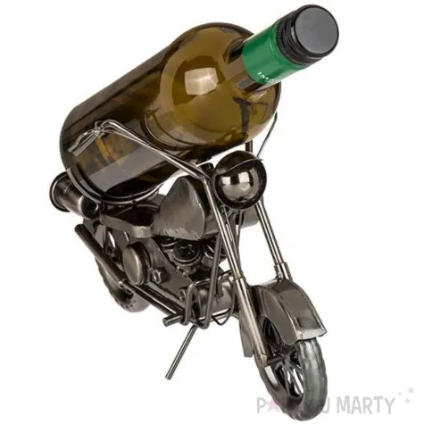 stojak na wino motocykl metalowy ootb